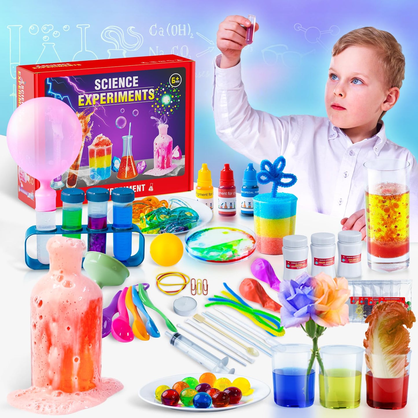 Science Kits for Kids - 70 Experiments Science Kit for Kids Age 6-12 Year Old, STEM Educational Science Toys Gifts for Girls Boys, Chemistry Set, Crystal Growing, Erupting Volcano