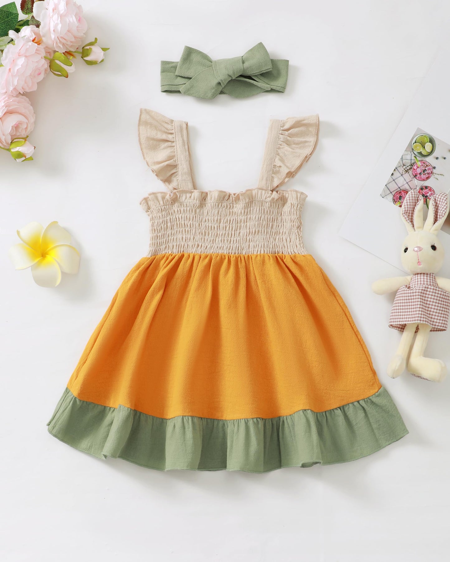 Toddler Baby Girl Dress Clothes Summer Dresses Outfits Little Girls Sleeveless Beach Sundress for Kids 12M-6T
