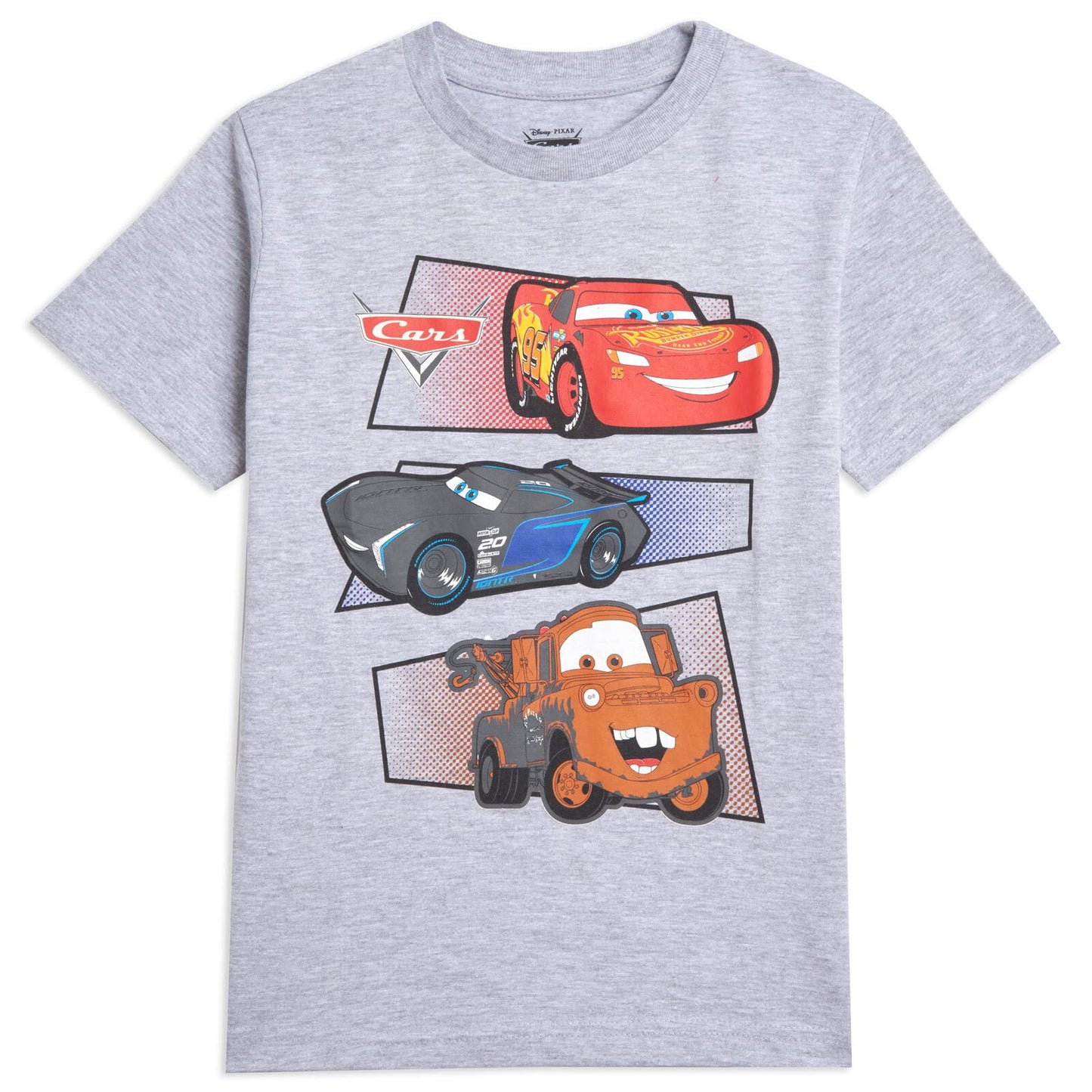 Disney Pixar Cars Tow Mater Lightning McQueen 3 Pack T-Shirts Infant to Big Kid