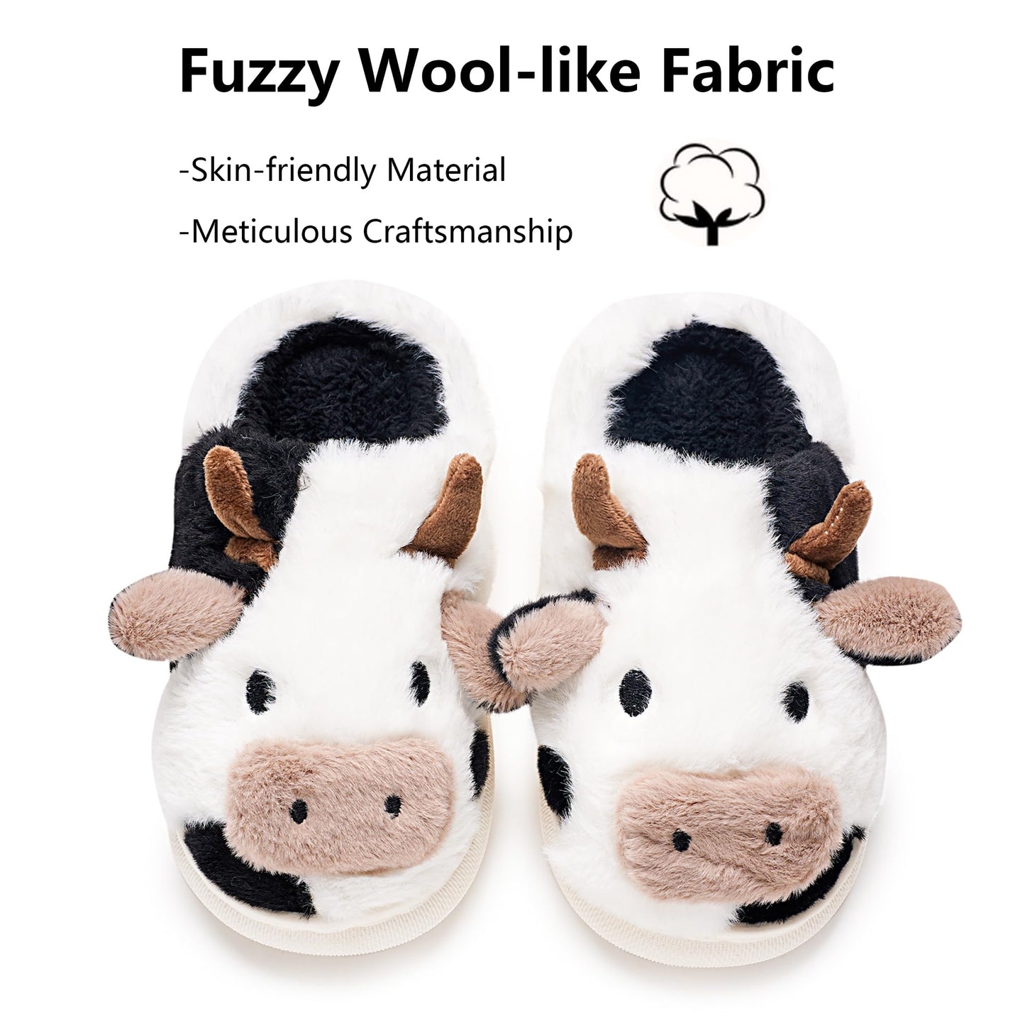 Cow Slippers Toddler Slippers Kids Slippers Boys Girls Soft Non-Slip slippers Memory Foam Toddler House Shoes Kawaii Bedroom Pillow Cloud Slippers for kids