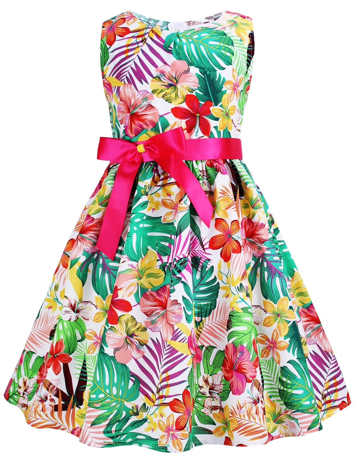 Kid Floral Cotton Girls Dresses Summer Girl Clothes