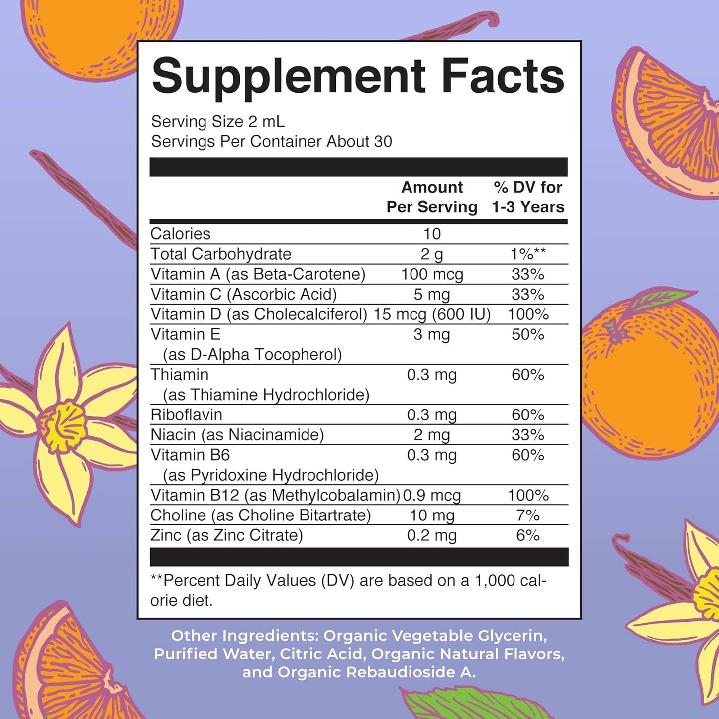 MaryRuth Organics Kids Multivitamin for Toddlers | USDA Organic | Toddler Vitamins Liquid Drops for Kids Ages 1-3 | Toddler Immune Support & Overall Wellness | Vegan | Non-GMO | Gluten Free | 2 Fl Oz