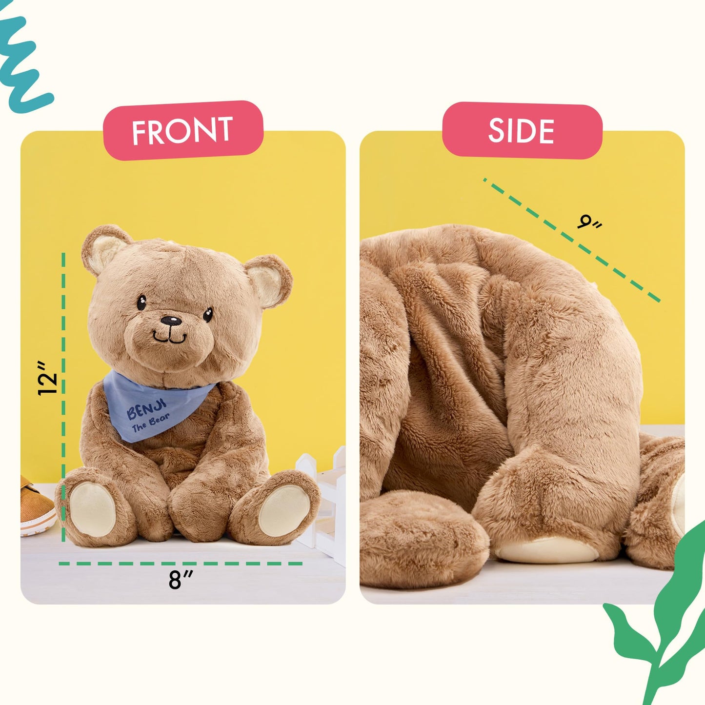 Lilly's Love Weighted Stuffed Animal, 5lb | Sensory Plush for Kids & Adults | Machine Washable Plushie w/Removable Inner | Calming Weighted Stuffed Animal for Anxiety, Stevie The Sloth