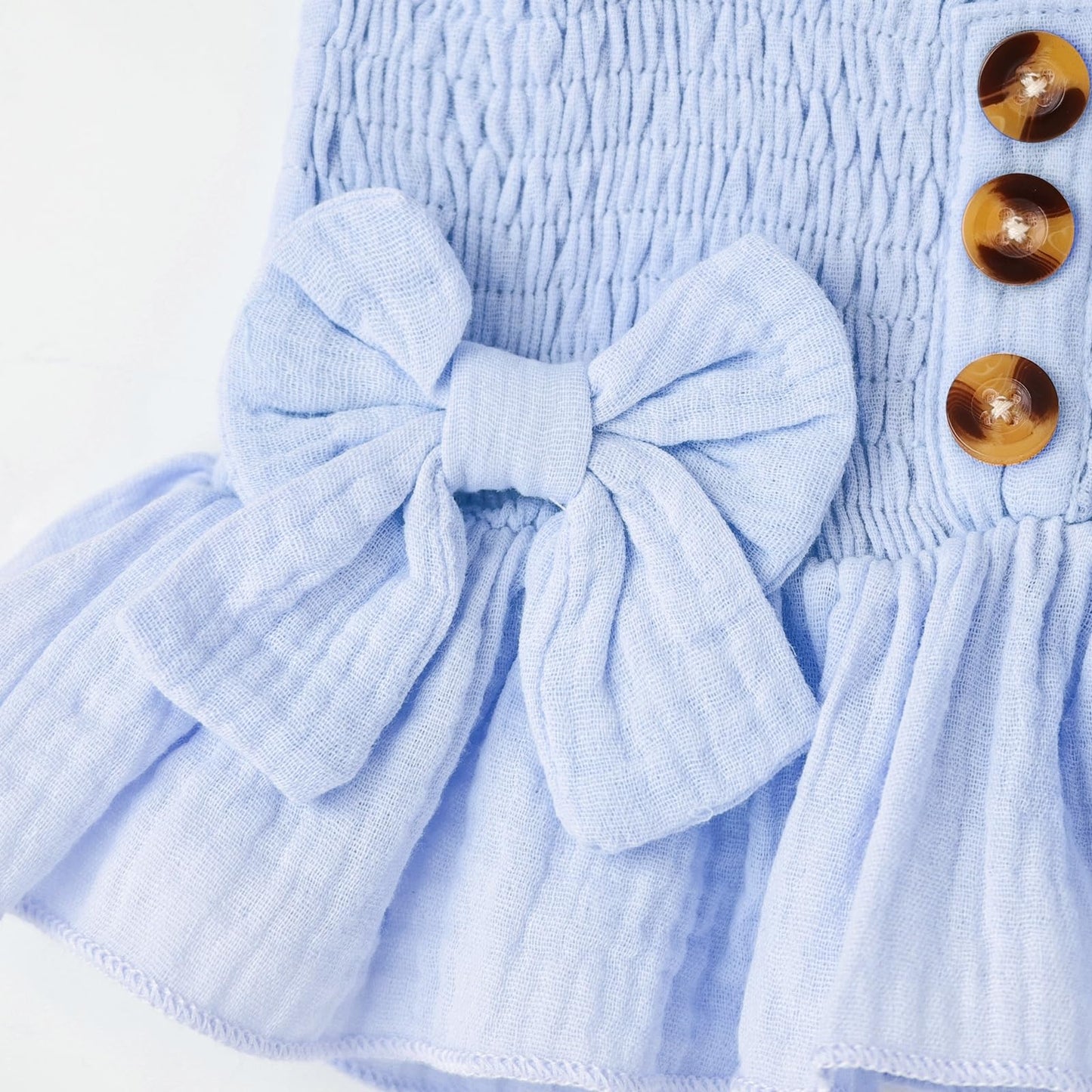 Toddler Baby Girl Clothes Summer Outfits Cute Bow Button Ruffle Camisole Pants Set 9-36 Months