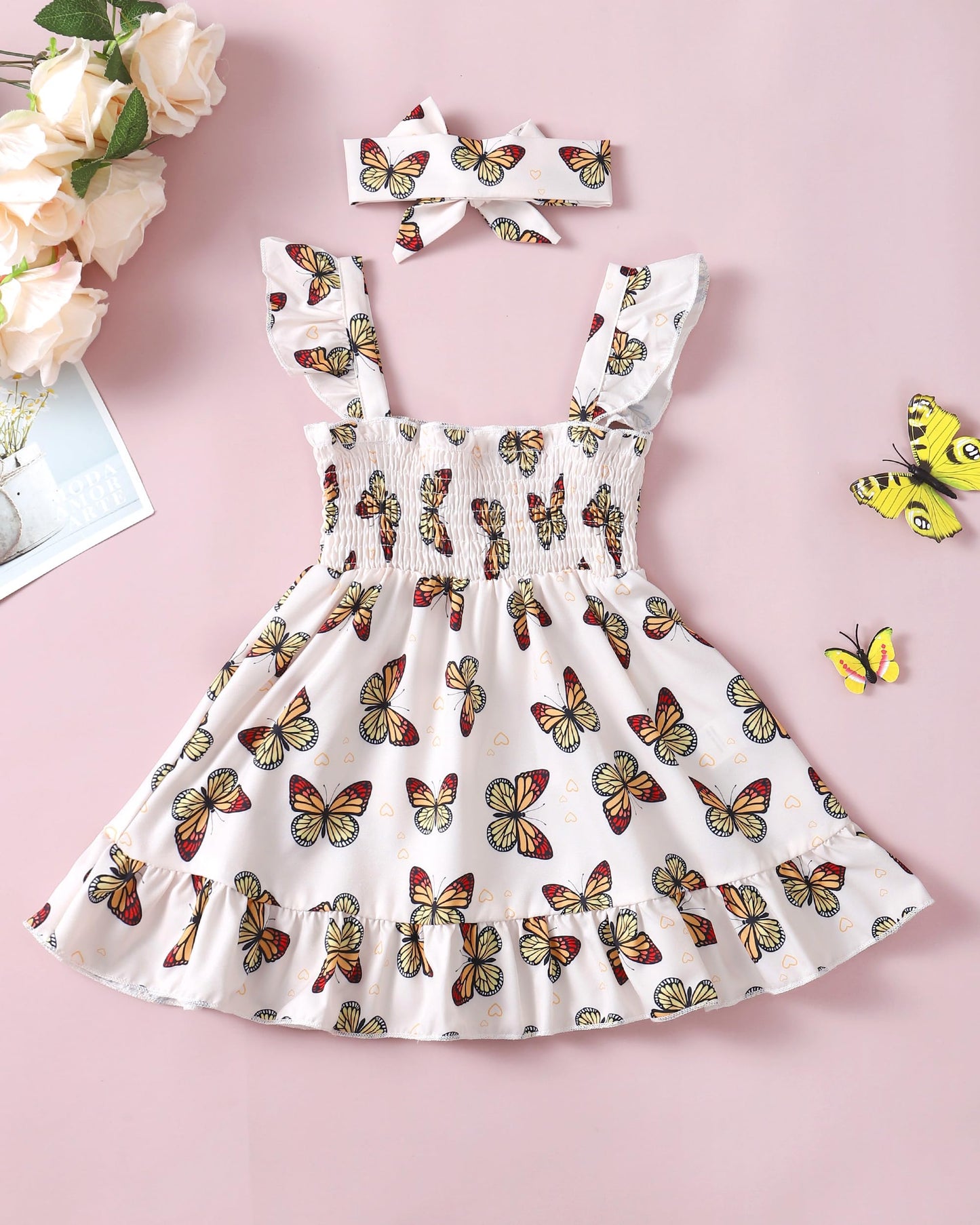 Toddler Baby Girl Dress Clothes Summer Dresses Outfits Little Girls Sleeveless Beach Sundress for Kids 12M-6T