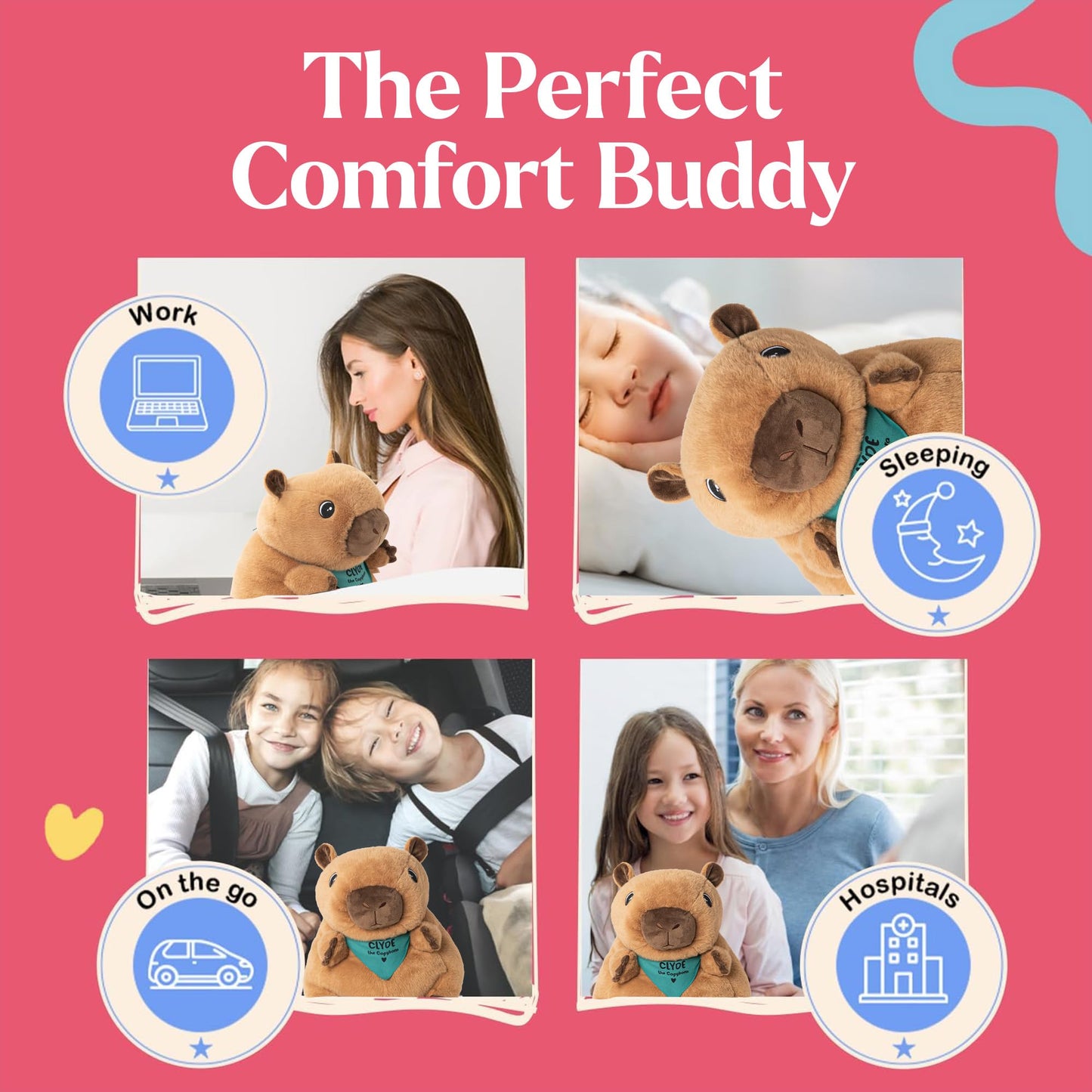Lilly's Love Weighted Stuffed Animal, 5lb | Sensory Plush for Kids & Adults | Machine Washable Plushie w/Removable Inner | Calming Weighted Stuffed Animal for Anxiety, Stevie The Sloth
