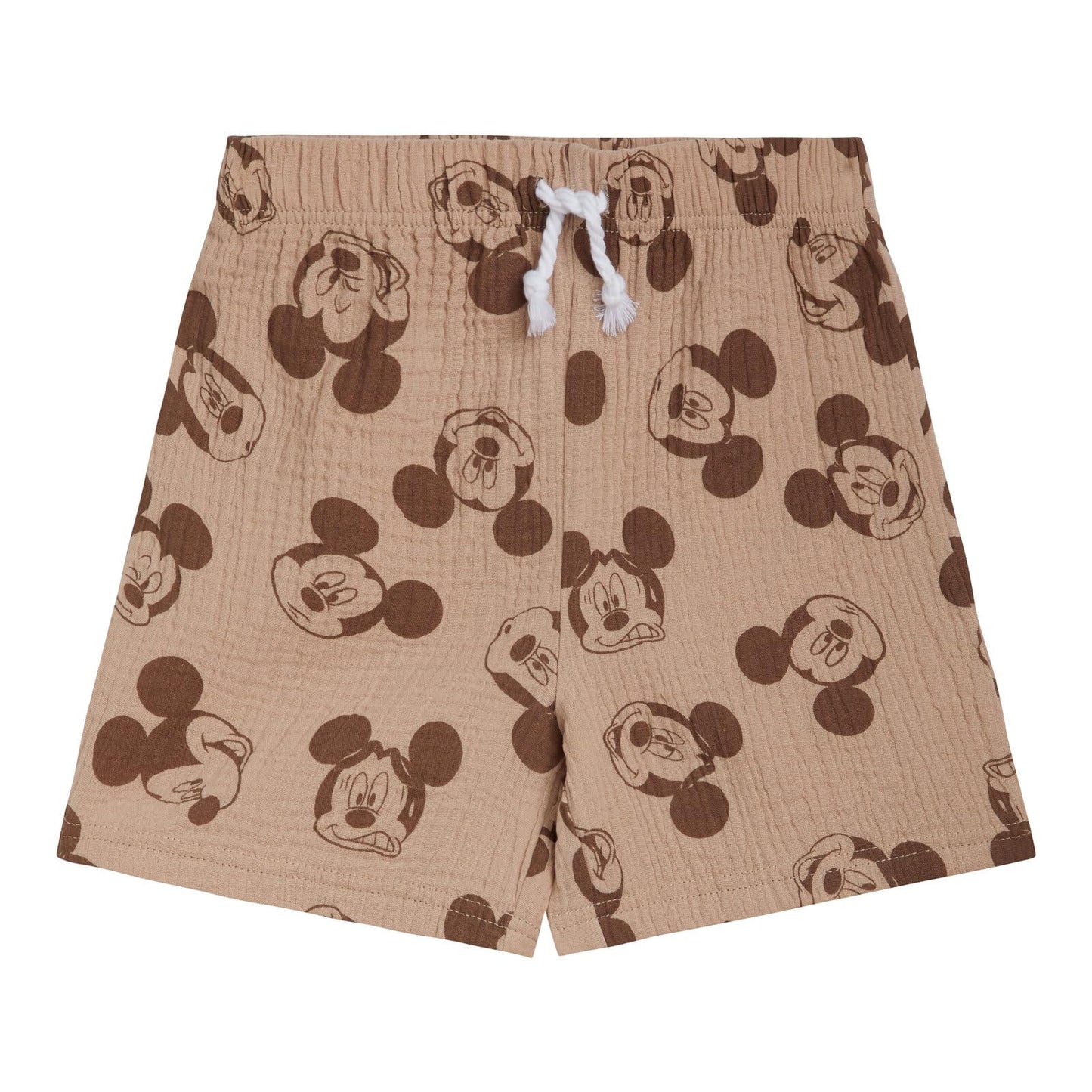 Disney Mickey Mouse Cotton Gauze Button Down Shirt, T-Shirt & Shorts 3 Piece Set Infant to Little Kid Sizes (12 Months- 7-8)
