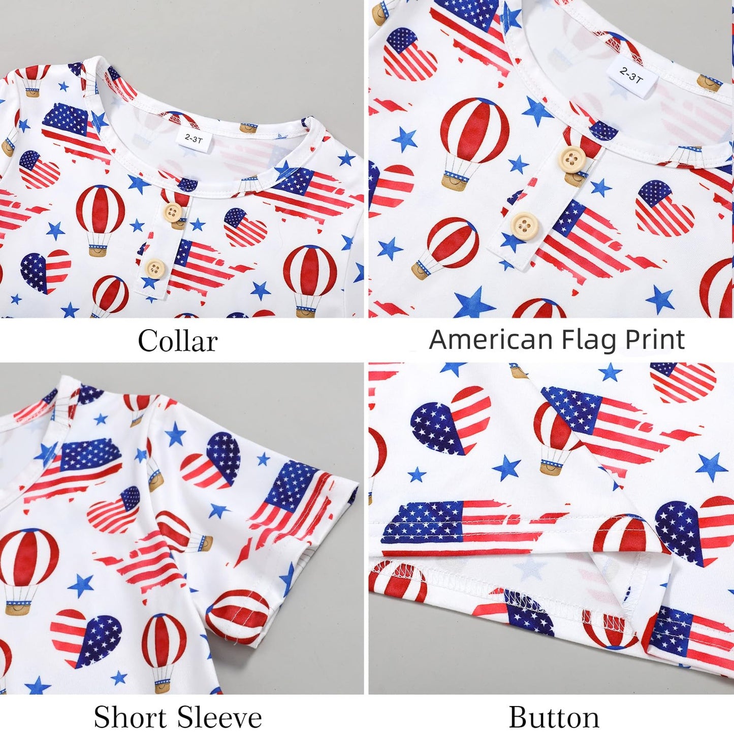Coco&RARA Toddler Boy Clothes Outfits Kid Summer Hawaiian Print T-Shirt + Elastic Waist Pockets Shorts Clothes Set 2-7T