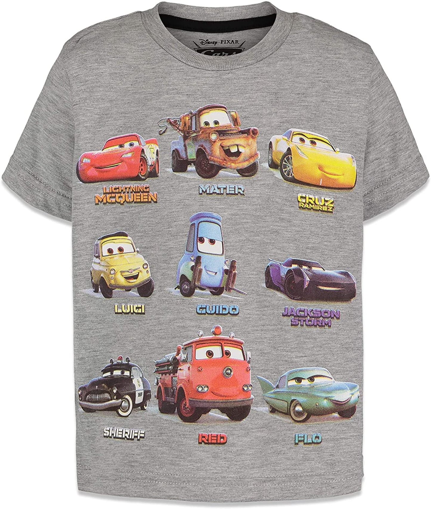 Disney Pixar Cars Tow Mater Lightning McQueen 3 Pack T-Shirts Infant to Big Kid