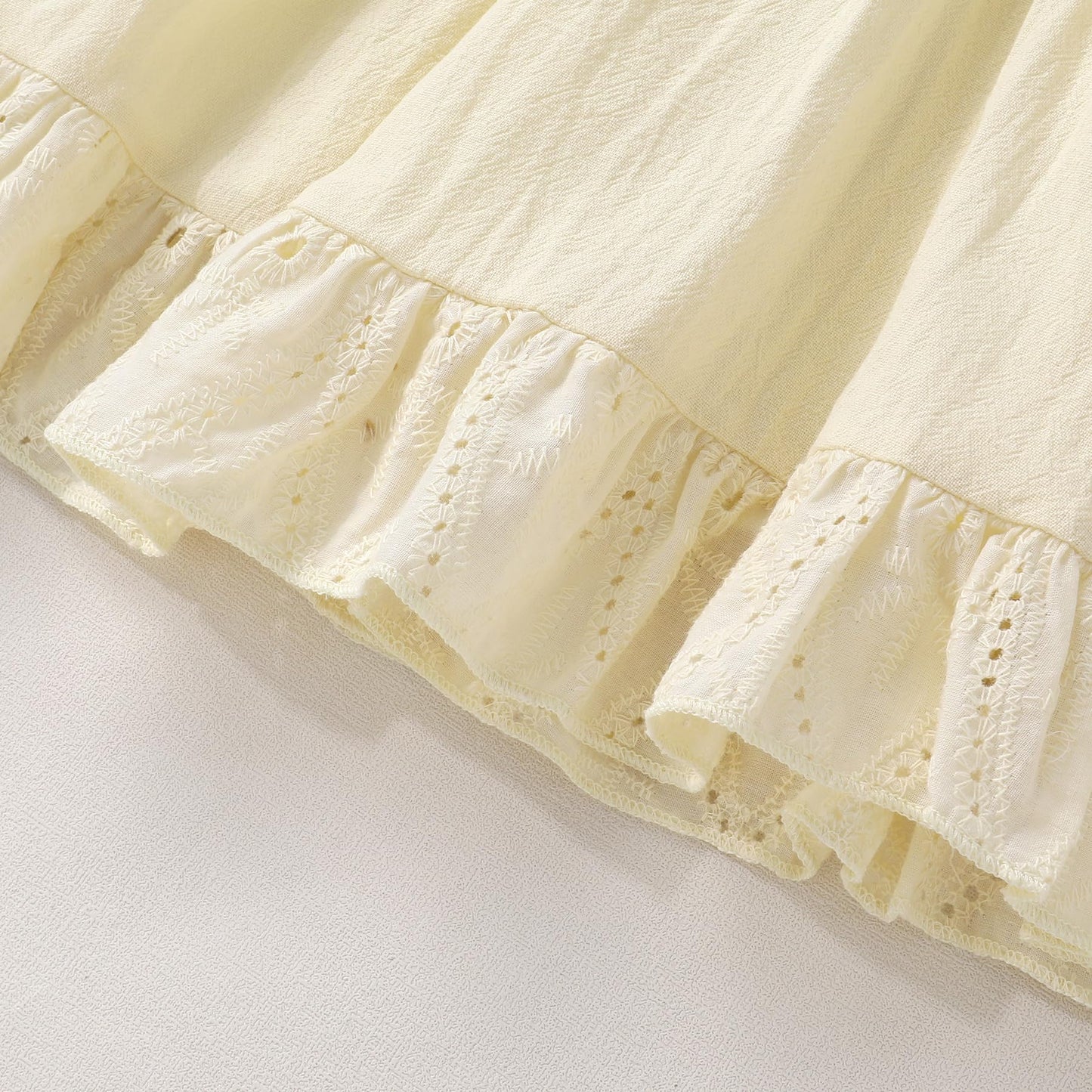 YOUNGER TREE Toddler Dress Baby Girls Cotton Ruffle Sleeveless Summer Dresses Kids Boho Beach Casual Sundress