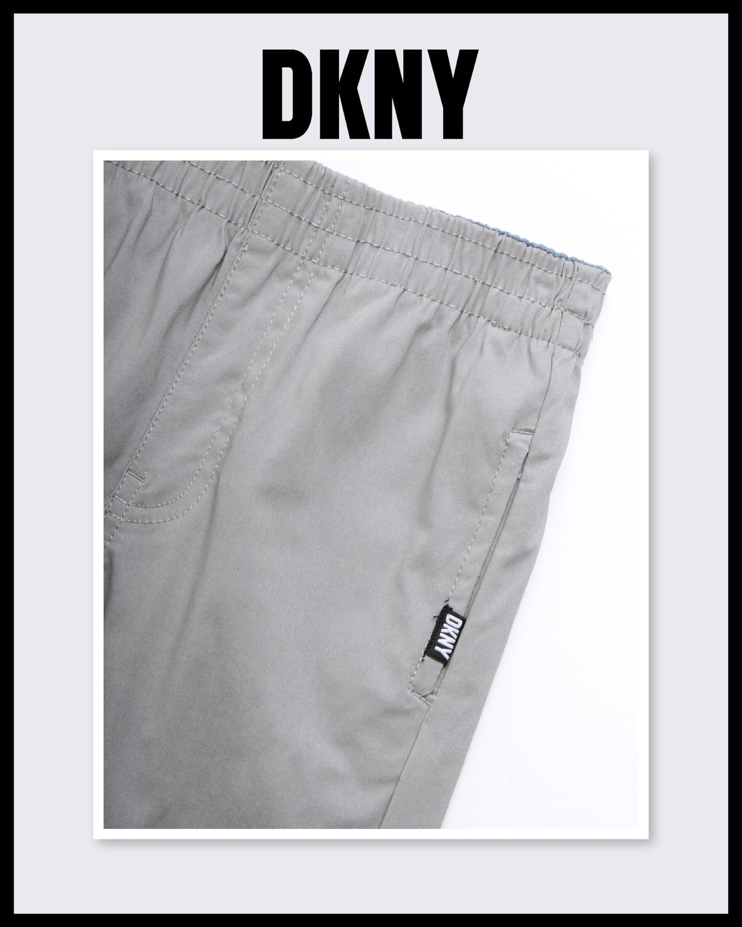 DKNY Boys' Pants Set - 2 Piece Short Sleeve Button Down Shirt and Tech Pants - Summer Outfit Set for Toddler Boys (2T-7)