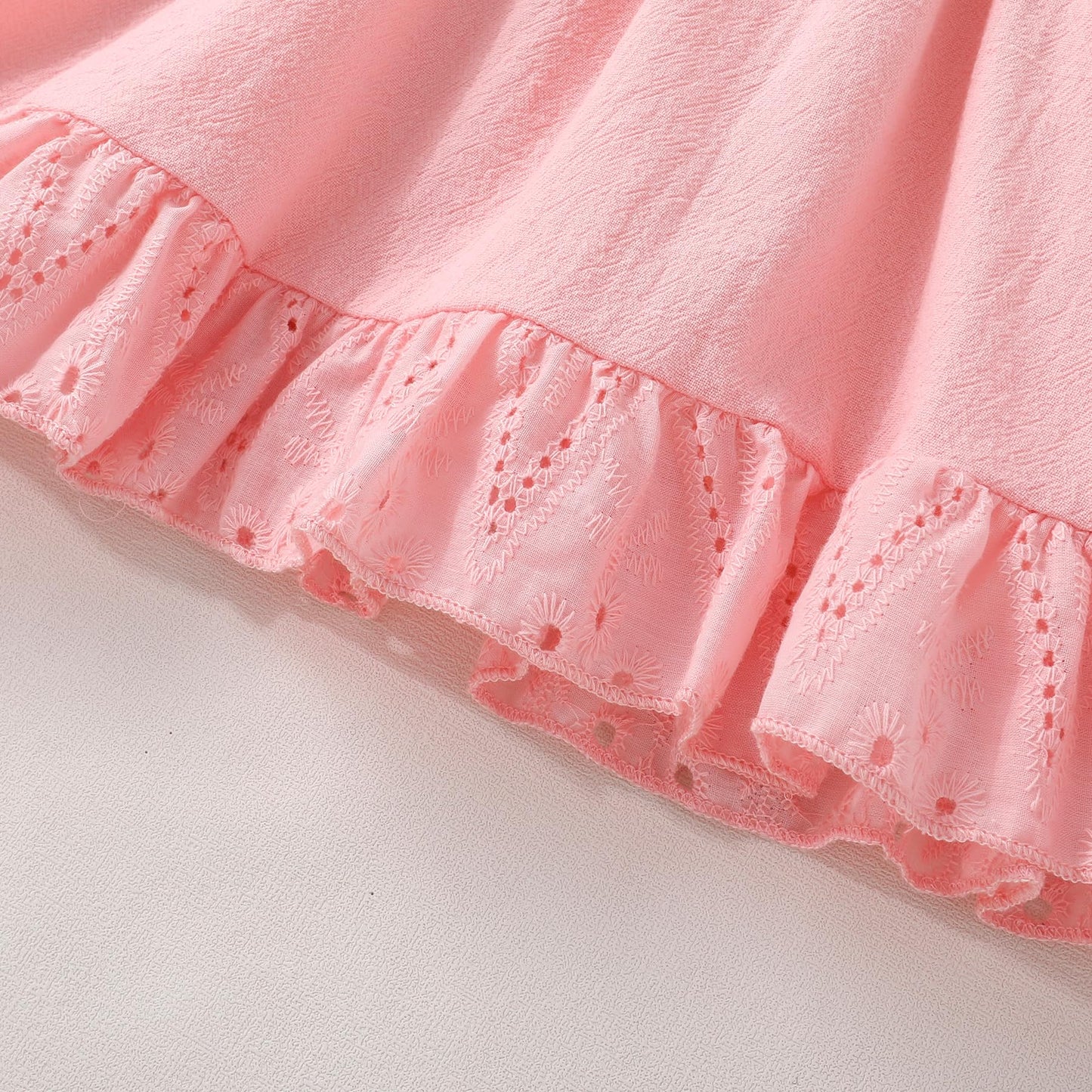 YOUNGER TREE Toddler Dress Baby Girls Cotton Ruffle Sleeveless Summer Dresses Kids Boho Beach Casual Sundress