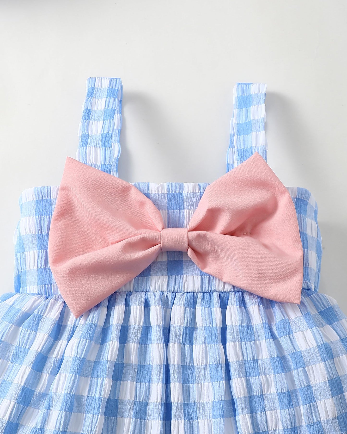 Toddler Girl Summer Dress Infant Baby Girl Casual Clothes Sleeveless Bowknot Beach Sundress with Hat