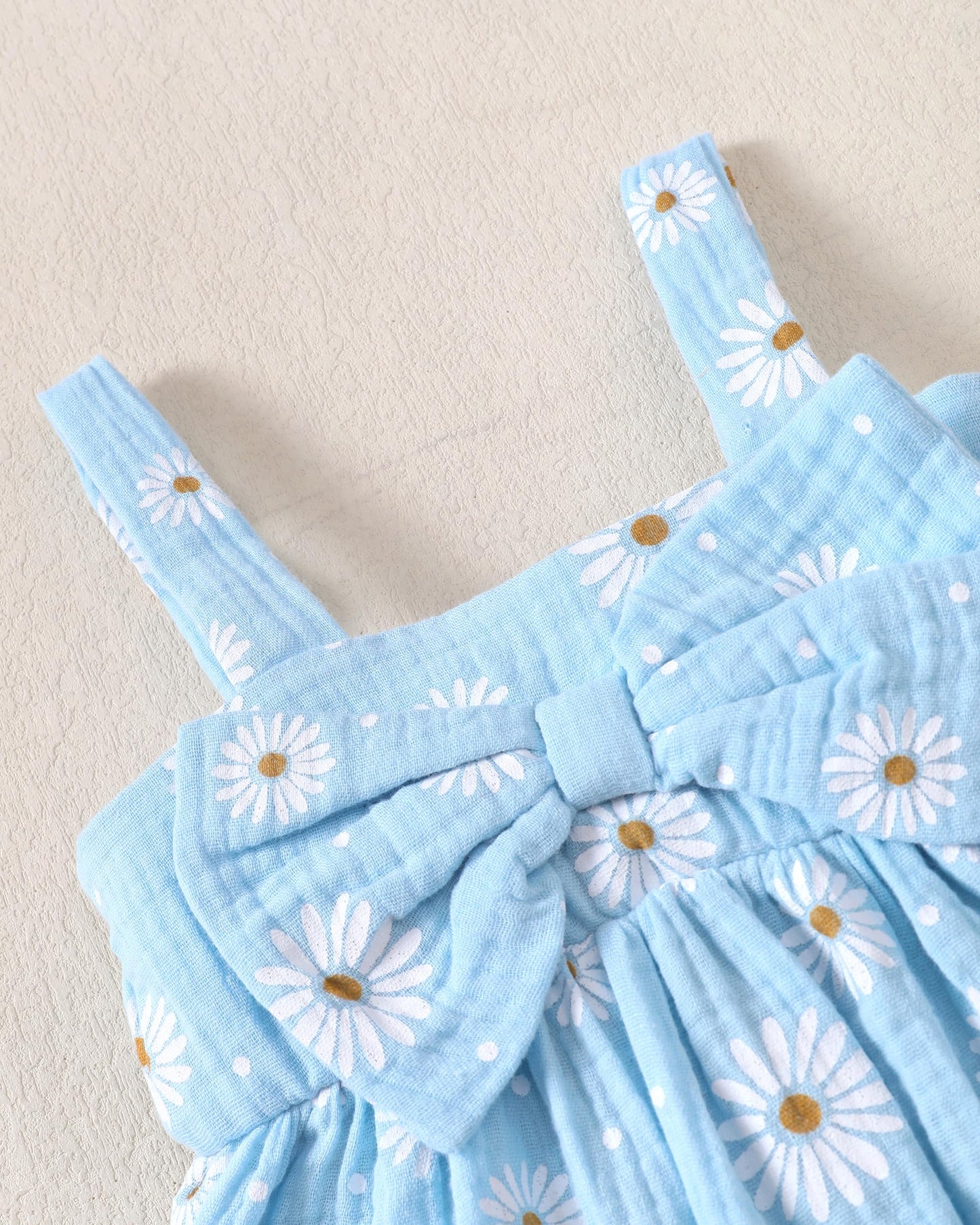 Toddler Girl Summer Dress Infant Baby Girl Casual Clothes Sleeveless Bowknot Beach Sundress with Hat