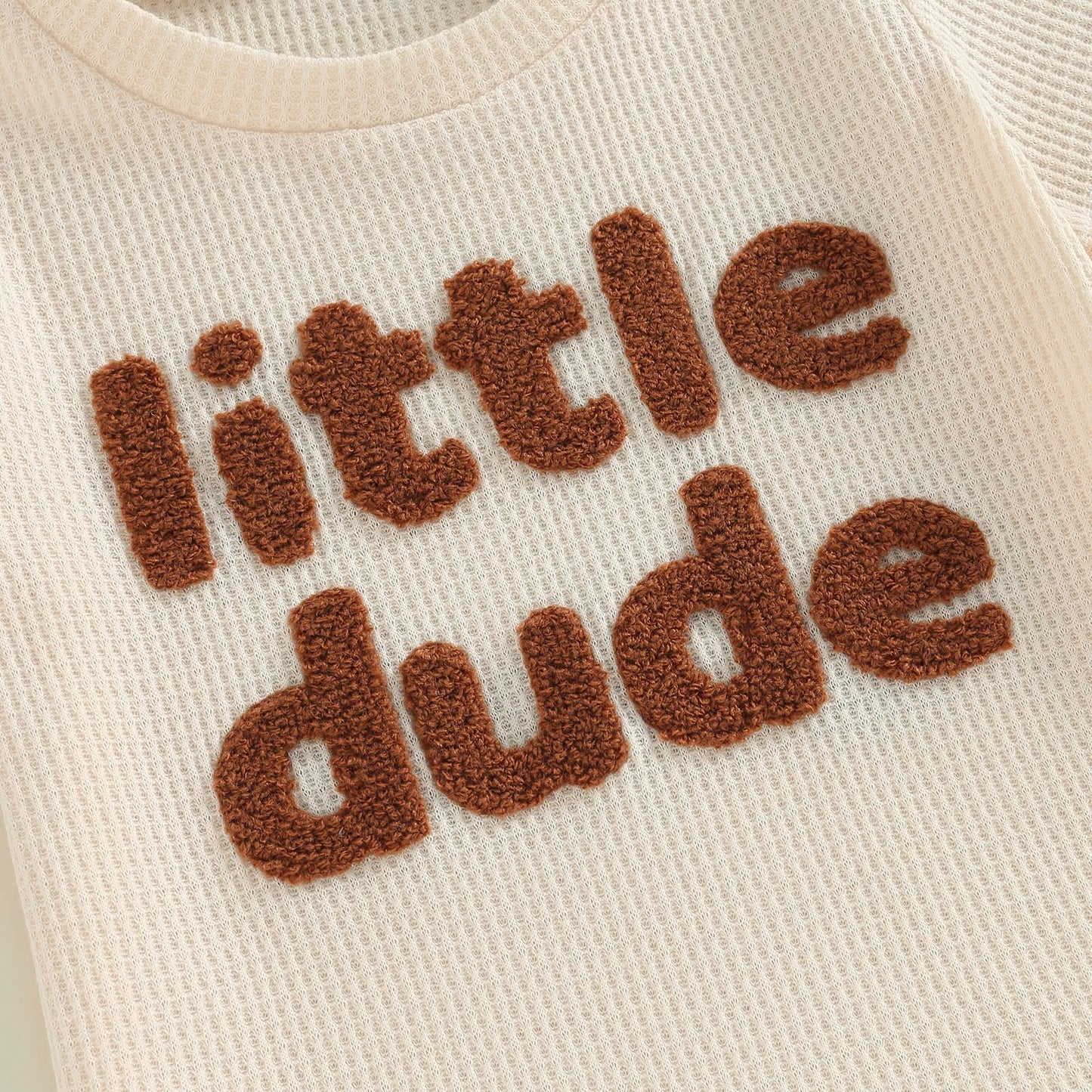 Kupretty Toddler Baby Boy Summer Clothes Embroiderey Waffle Knit Short Sleeve T-Shirt Tees + Casual Shorts Cute Clothing Set