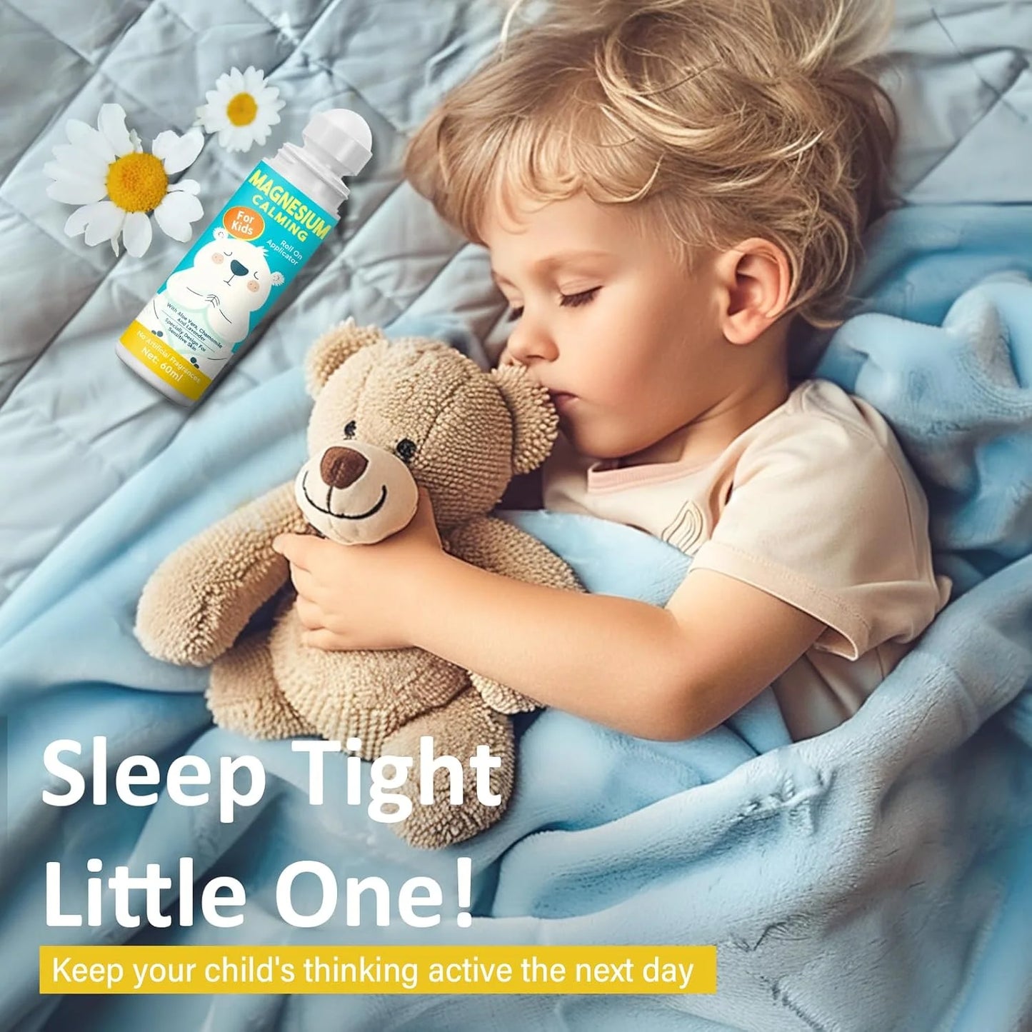 Magnesium Lotion for Kids Sleep & Calm - Help Children Calm and Sleep, Support a Balanced Mood, Bedtime & Night, New