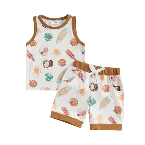 Ledy Champswiin Toddler Boy Clothes Baby Summer Outfit Dinosaur Letter Print Cotton Tops+Grey Elastic Shorts 2pcs