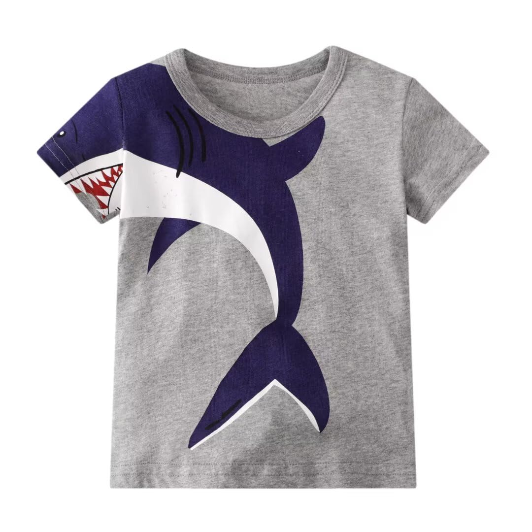 Toddler Boy Summer Clothes Outfits Kids Cotton Short Sleeve Shirt Shorts Set 2-7 Years