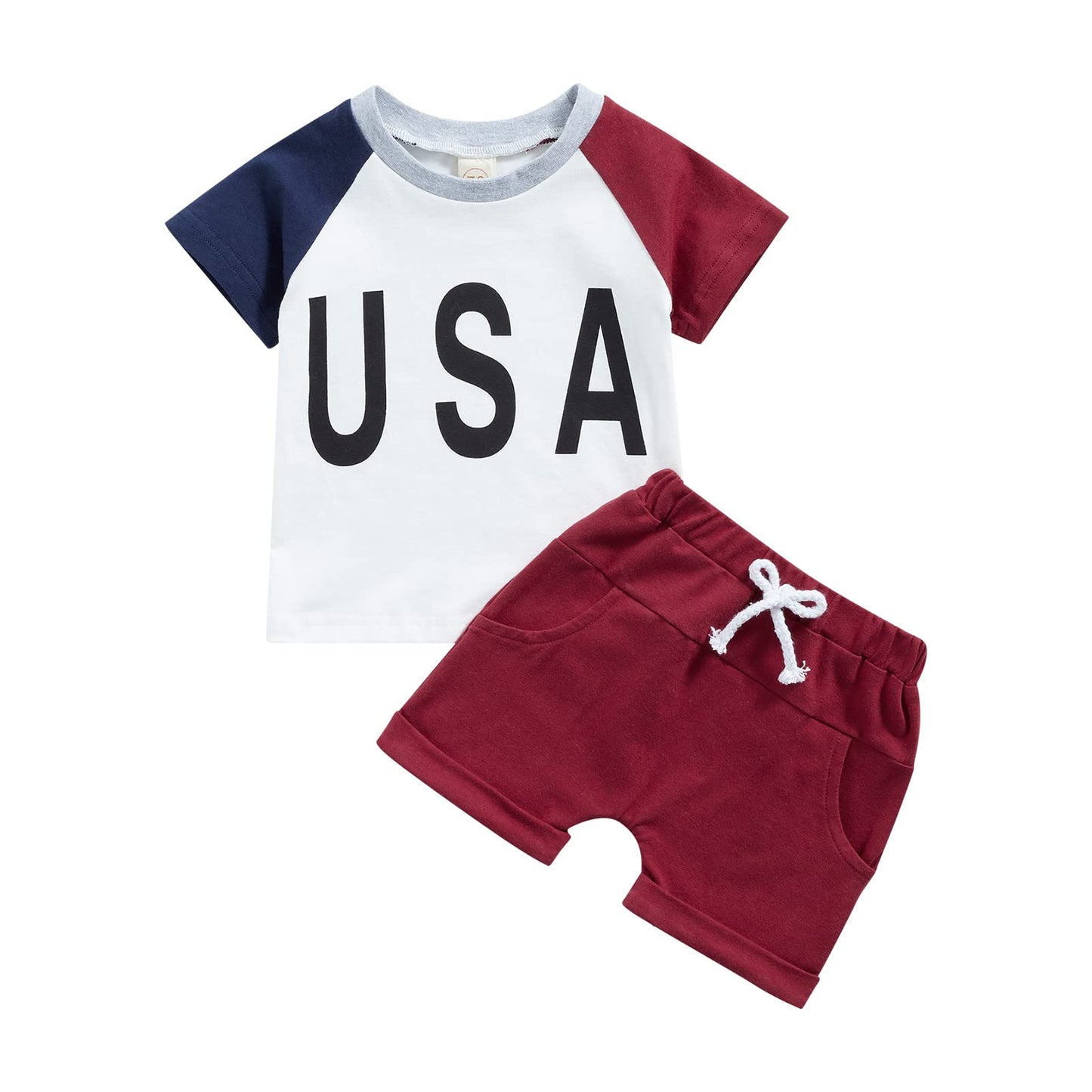 Ledy Champswiin Toddler Boy Clothes Baby Summer Outfit Dinosaur Letter Print Cotton Tops+Grey Elastic Shorts 2pcs