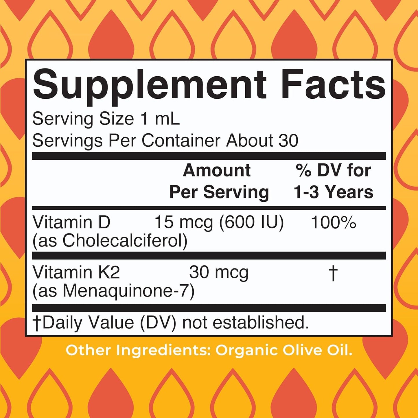 MaryRuth Organics Vitamin D3 | Vitamin K2 | Vitamin D3 K2 Drops | K2 D3 Vitamin Liquid Supplement for Toddlers | Kids Supplement for Calcium Absorption Strong Bones | Vegan | Gluten Free | 1 Fl Oz
