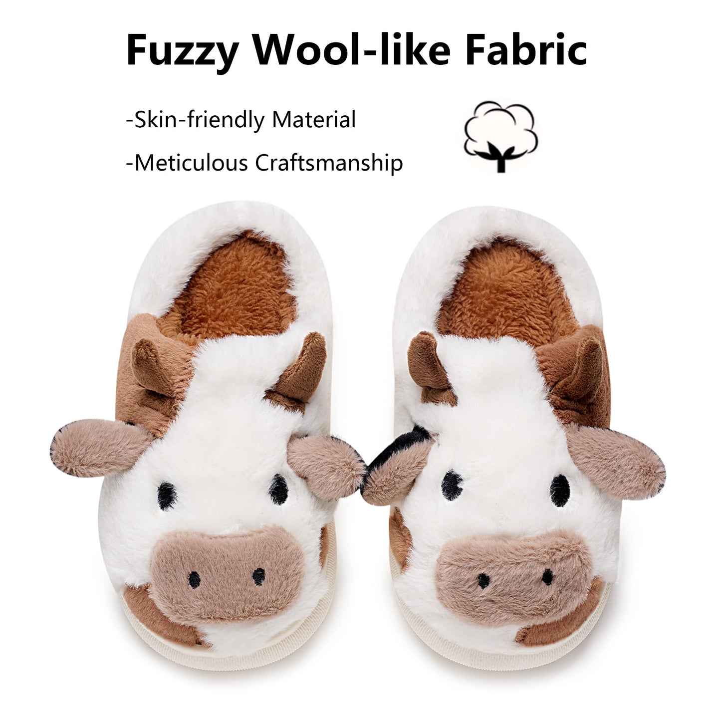 Cow Slippers Toddler Slippers Kids Slippers Boys Girls Soft Non-Slip slippers Memory Foam Toddler House Shoes Kawaii Bedroom Pillow Cloud Slippers for kids