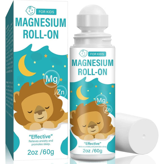 Magnesium Lotion for Kids, Roll on Magnesium Lotion for Sleep, Natural Kids Magnesium Lotion for Improving Children Bedtime & Supporting Relaxed Mood, 60 Ml